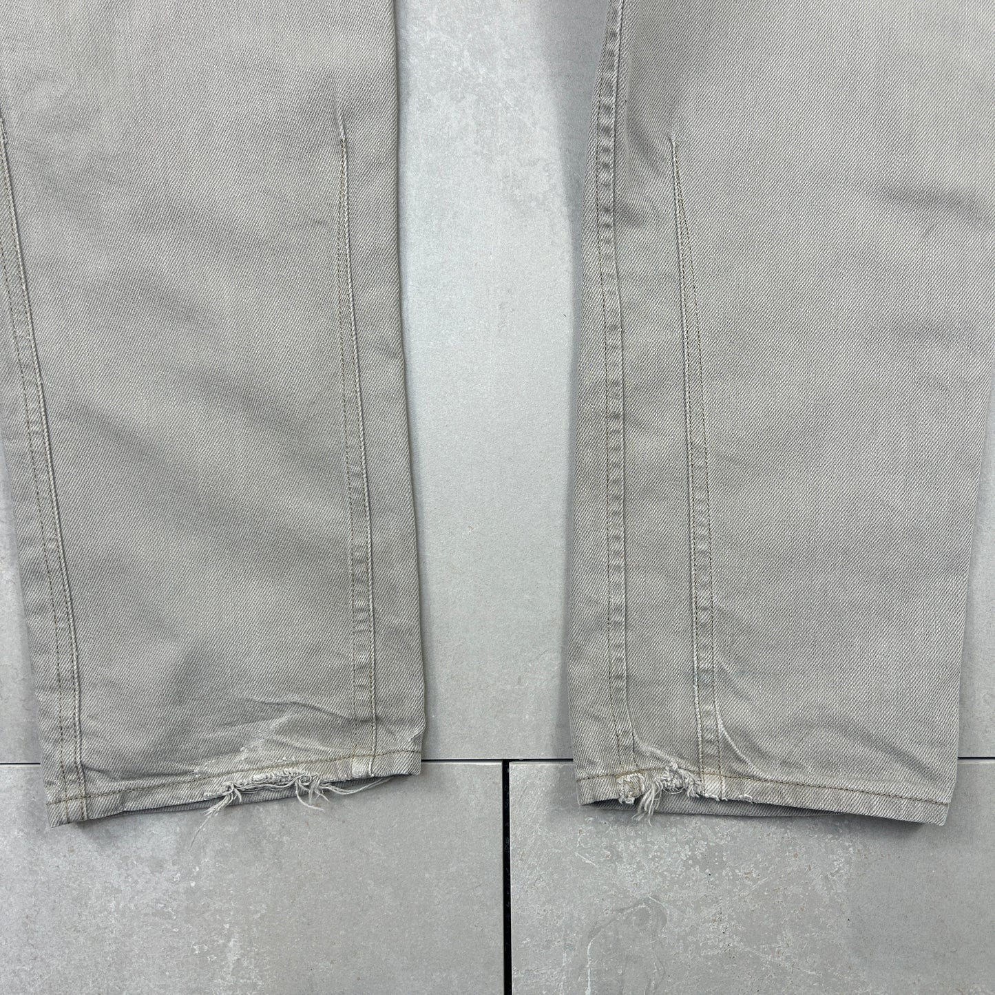 Vintage Diesel Straight Khaki Stone Denim Jeans - 36