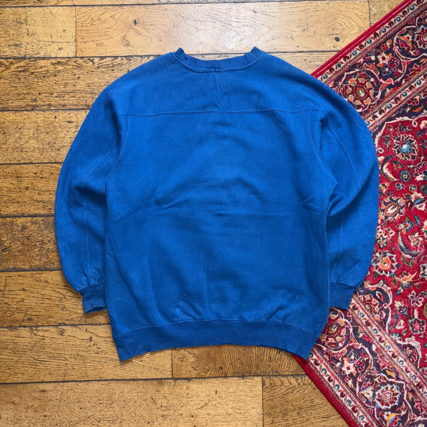 Vintage Adidas Blue Embroidered Sweatshirt - M