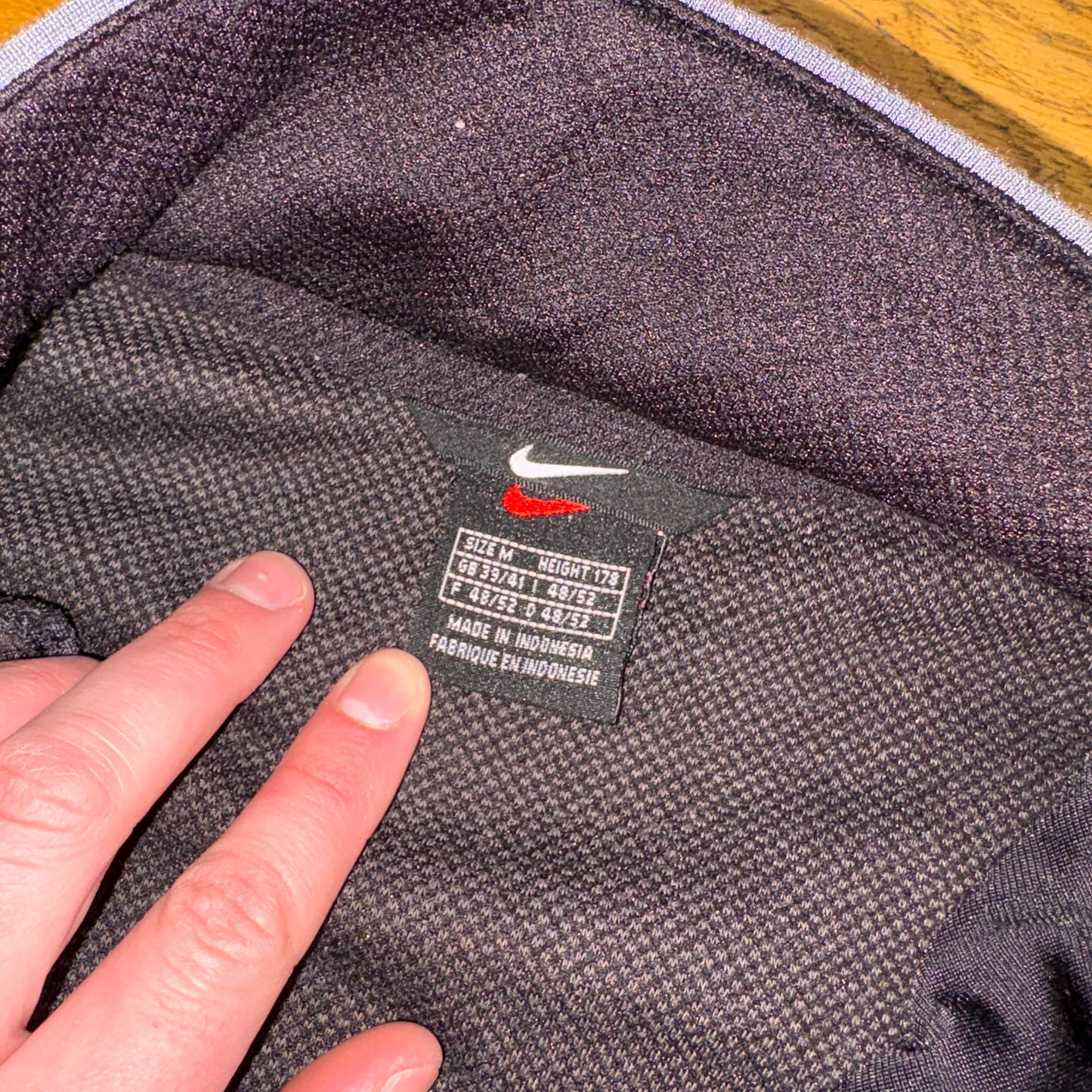 Vintage Nike Black Y2K Tracksuit Track Shell Windbreaker Jacket - L