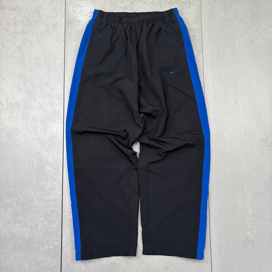Vintage Nike Black Baggy Tracksuit Sweatpants Track Pants Bottoms - M