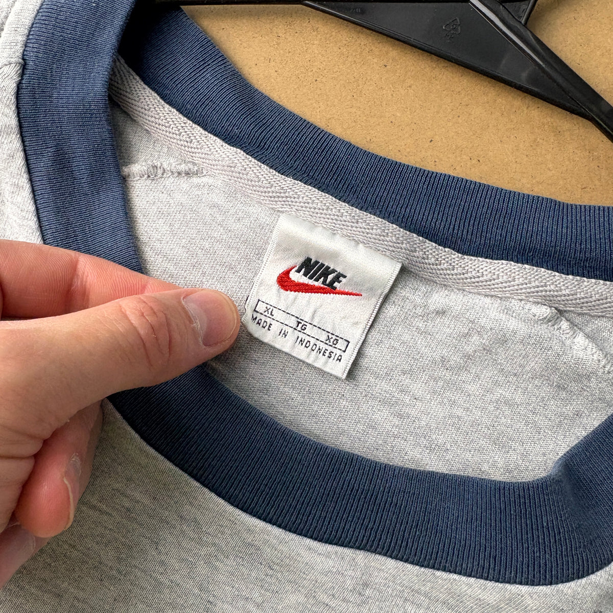 Nike Grey 90s Ringer Graphic T-Shirt - XL