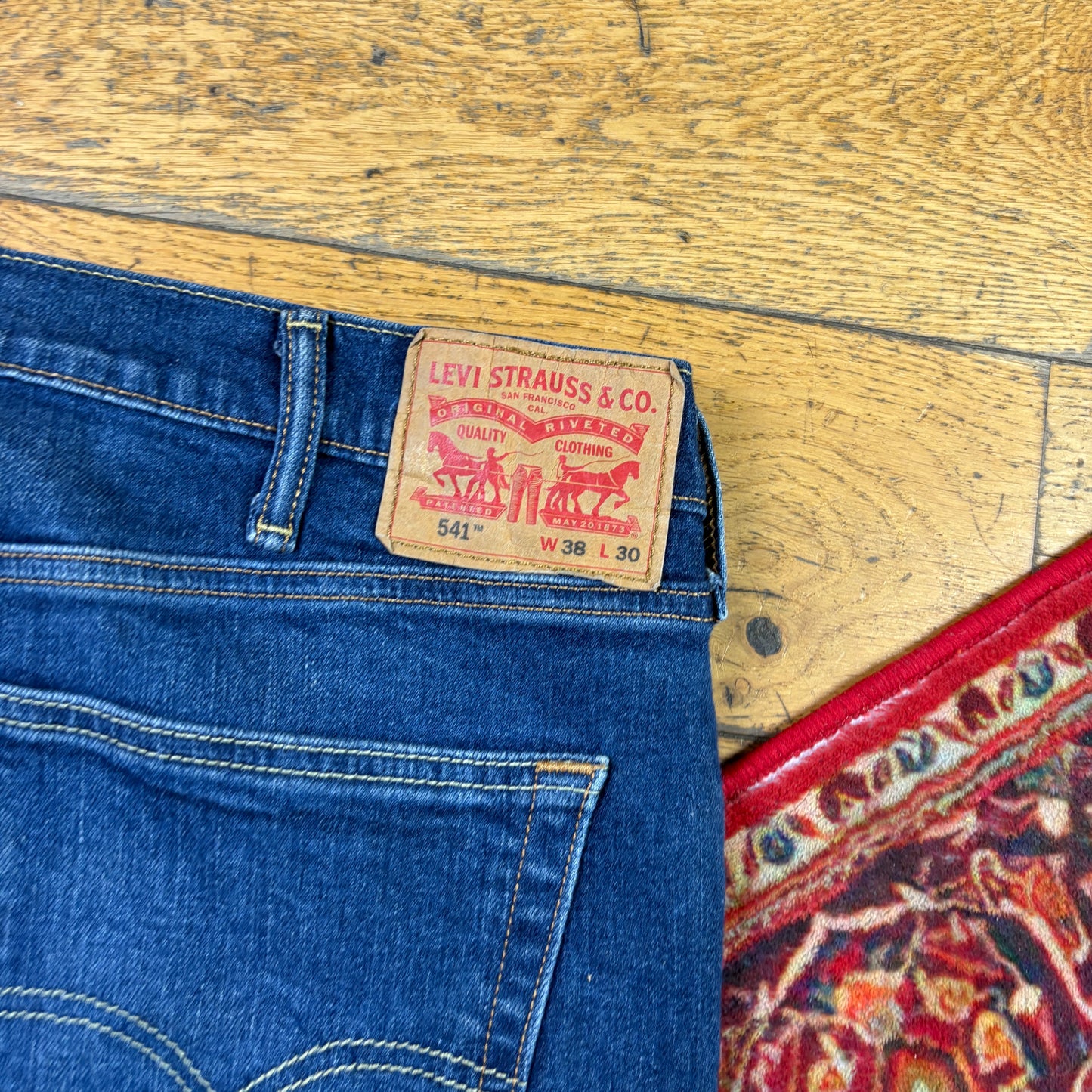 Vintage Levis 541 Straight Blue Denim Jeans - 38
