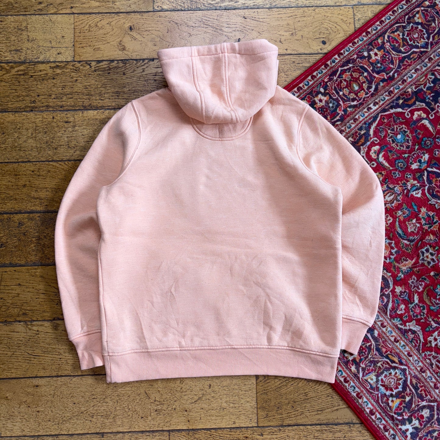 Vintage Carhartt Womens Peach Pink Hoodie Sweatshirt - L