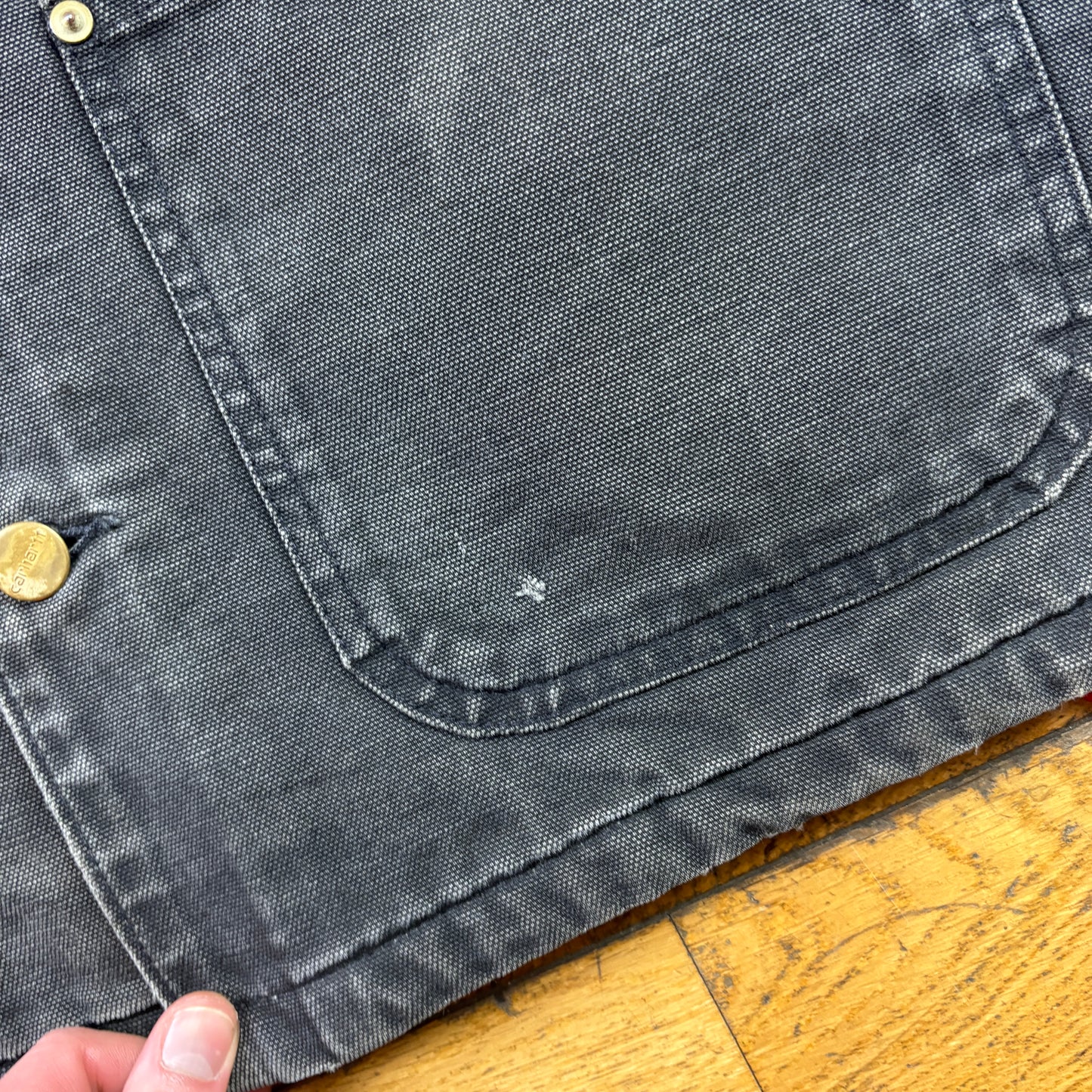 Vintage 1998 Carhartt Black Michigan Chore Workwear Jacket - XL