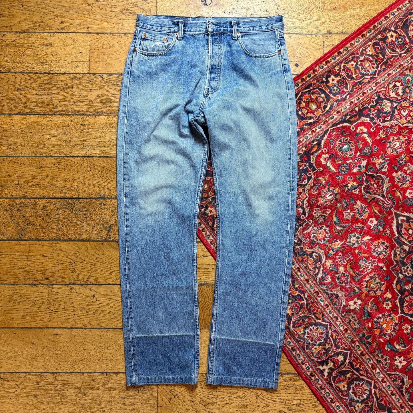 Vintage Levis 517 Slim Straight Blue Denim Jeans - 36L