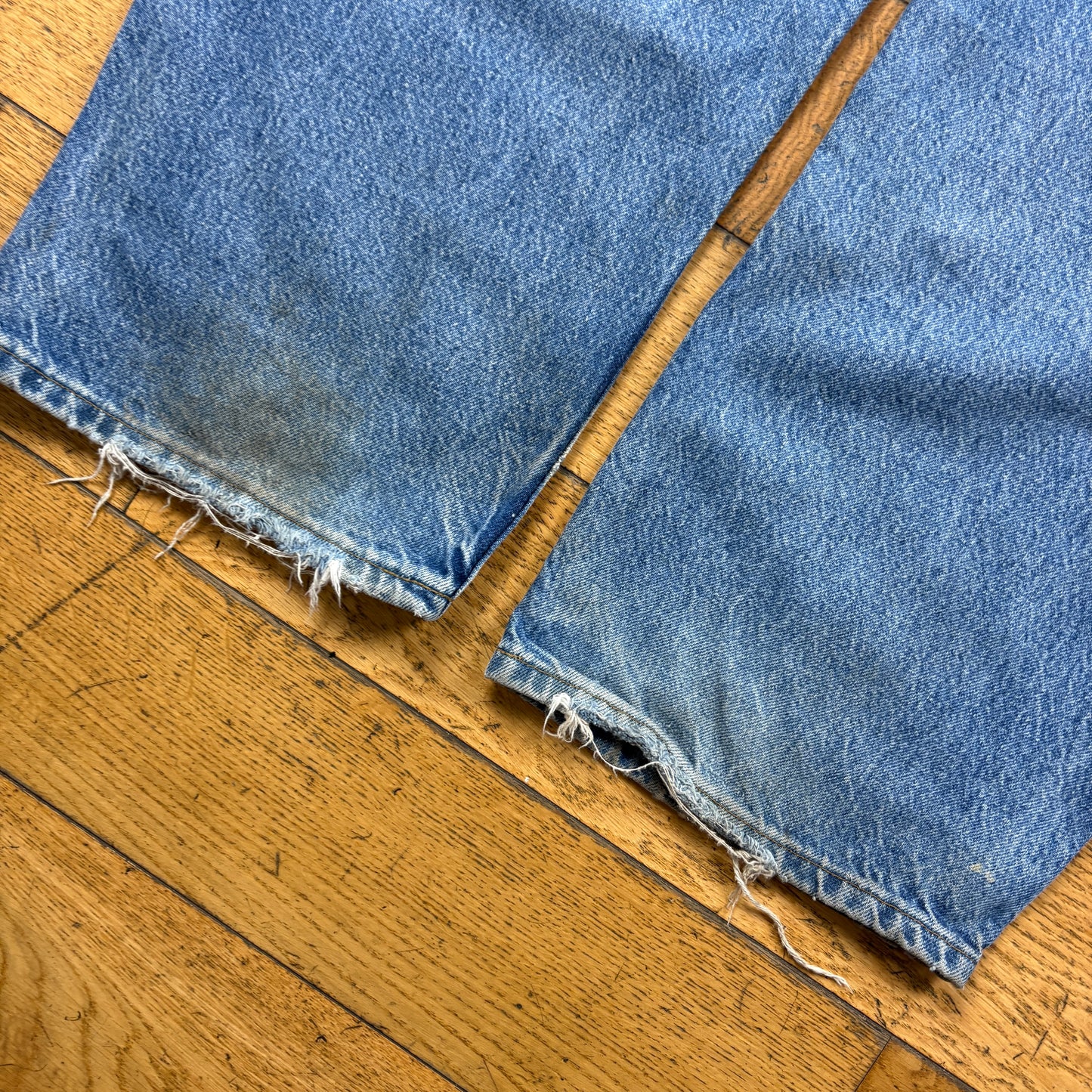 Vintage Carhartt Double Knee Blue Workwear Carpenter Baggy Trousers -