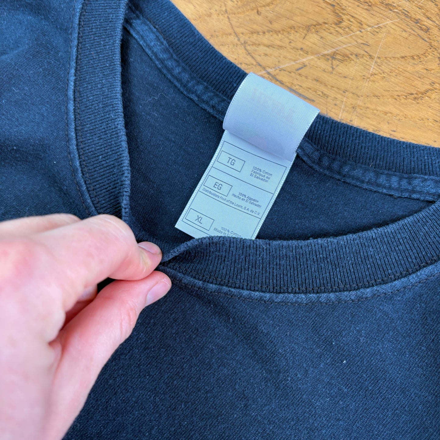 Vintage Funny Black Graphic T-Shirt - XL