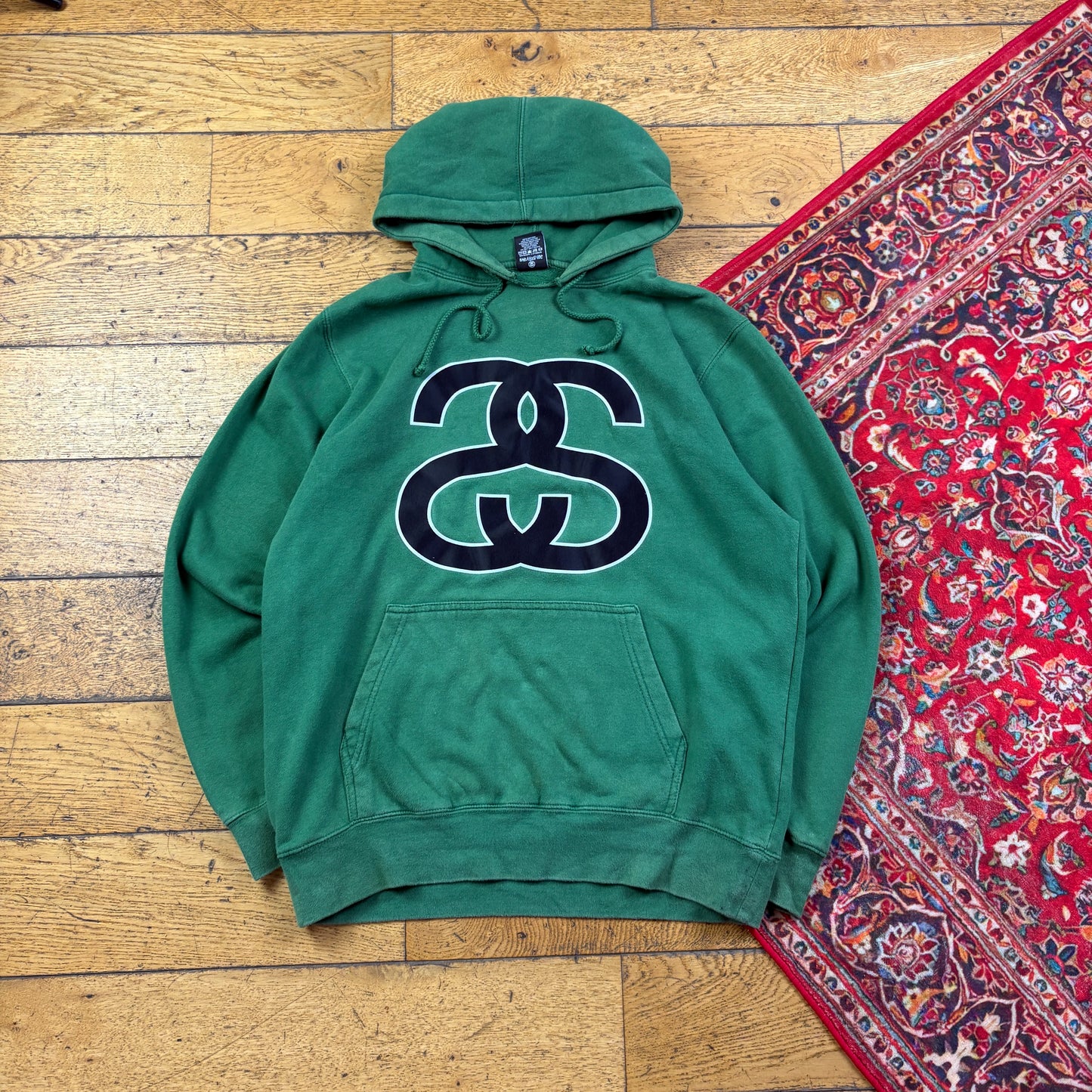 Stussy Green Hoodie Sweatshirt - M