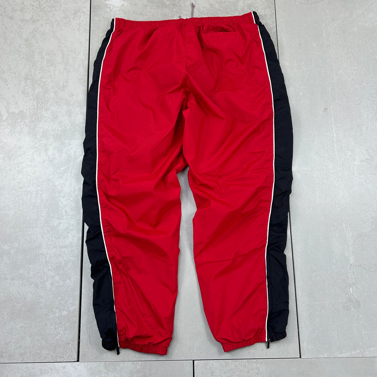 Vintage Reebok Red Baggy Tracksuit Sweatpants Track Pants Bottoms - XL