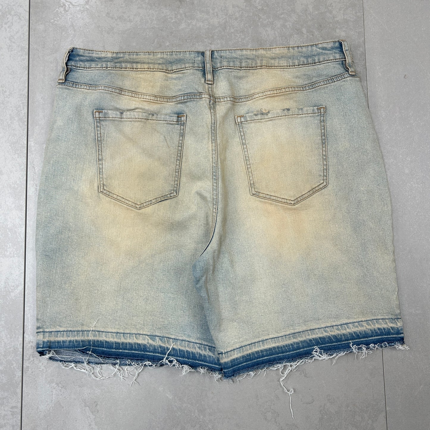 Vintage Hip Hop Baggy Blue Shorts Jorts - 38