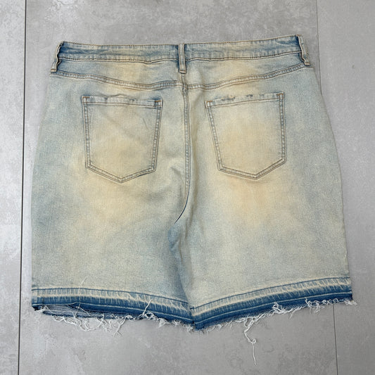 Vintage Hip Hop Baggy Blue Shorts Jorts - 38