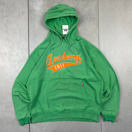 Vintage Fila Embroidered Green Hoodie - XXL