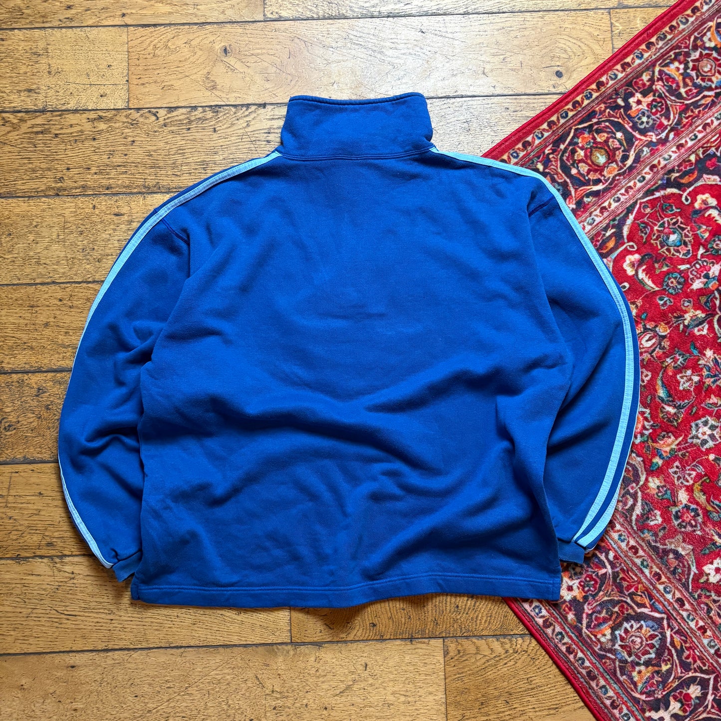Vintage Adidas Blue Embroidered Sweatshirt - XL
