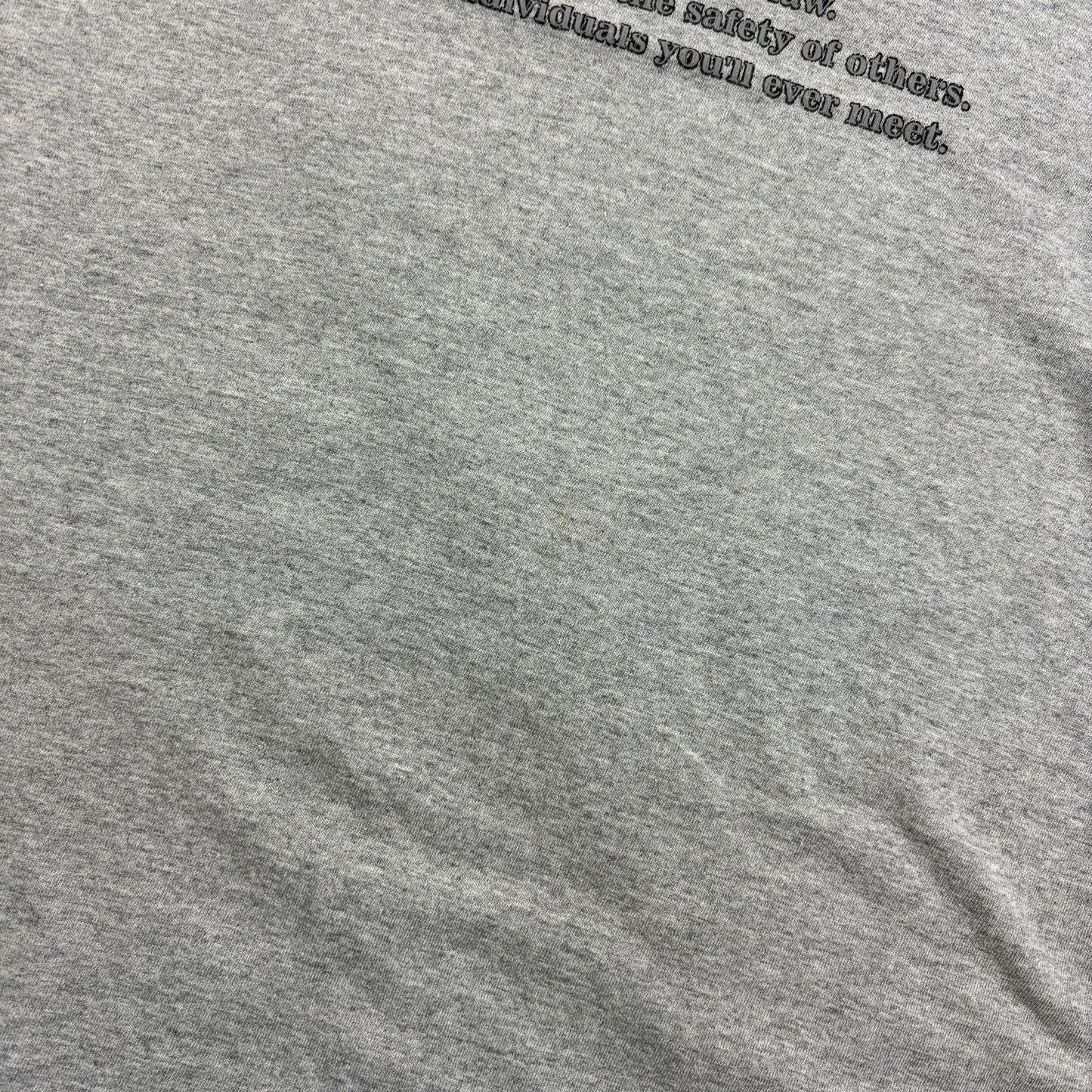 Vintage 90s Cops Funny Grey Slogan Single Stitch Graphic T-Shirt - 2XL