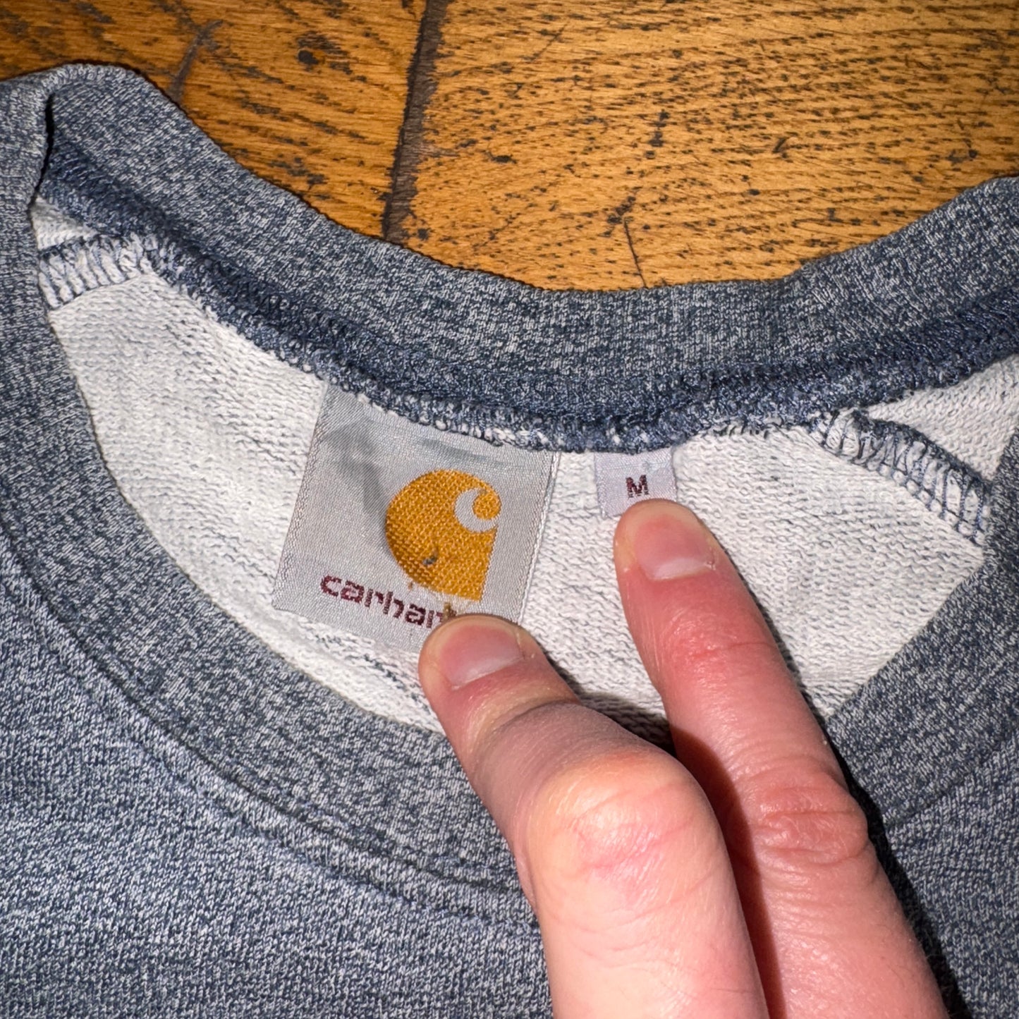 Vintage Carhartt Blue Sweatshirt - M