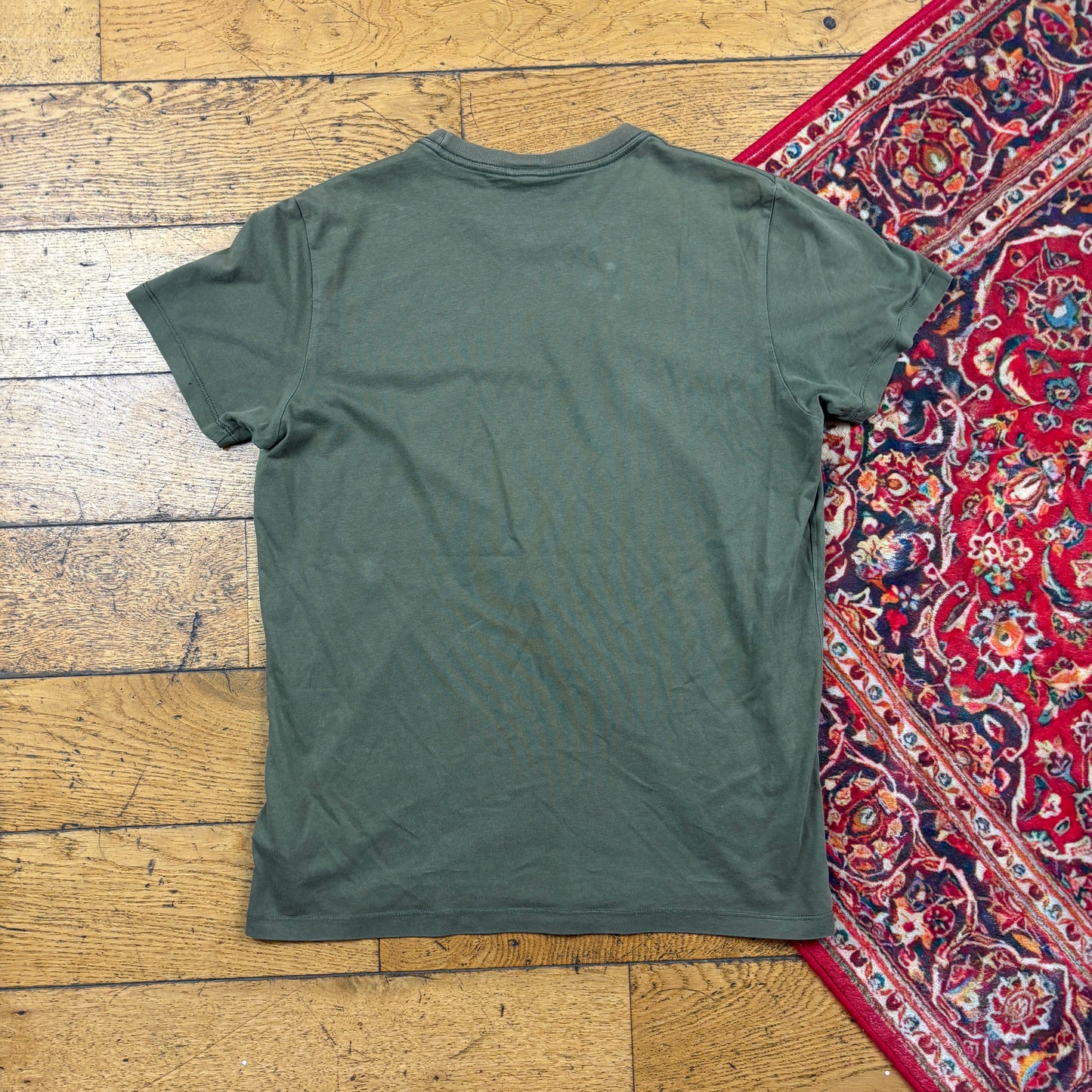 Vintage Diesel Y2K Green Graphic T-Shirt - XS