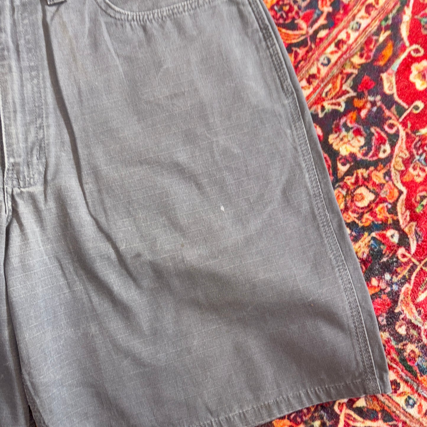 Vintage Carhartt Grey Workwear Baggy Carpenter Shorts - 34