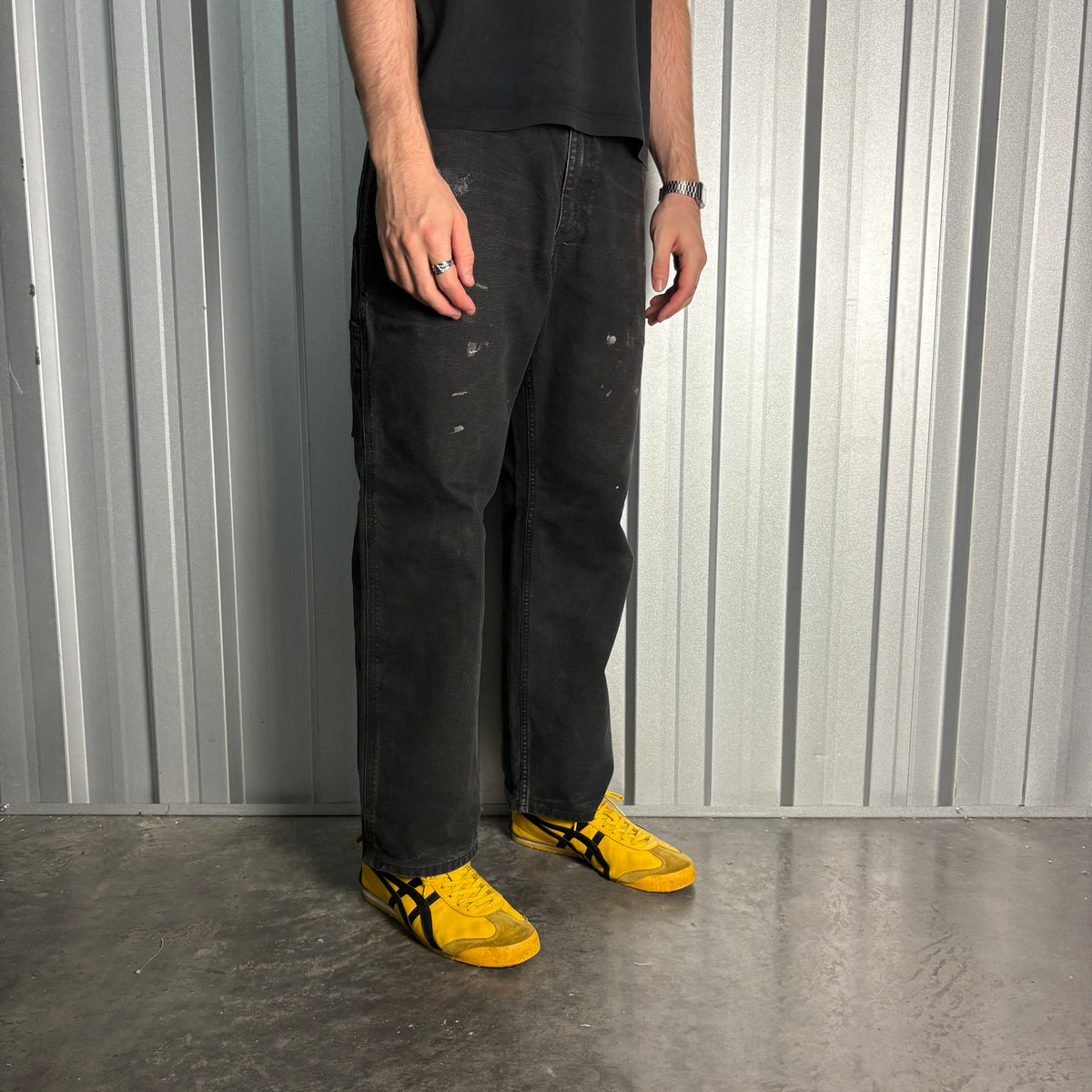 Carhartt Black Workwear Carpenter Baggy Trousers - 34S