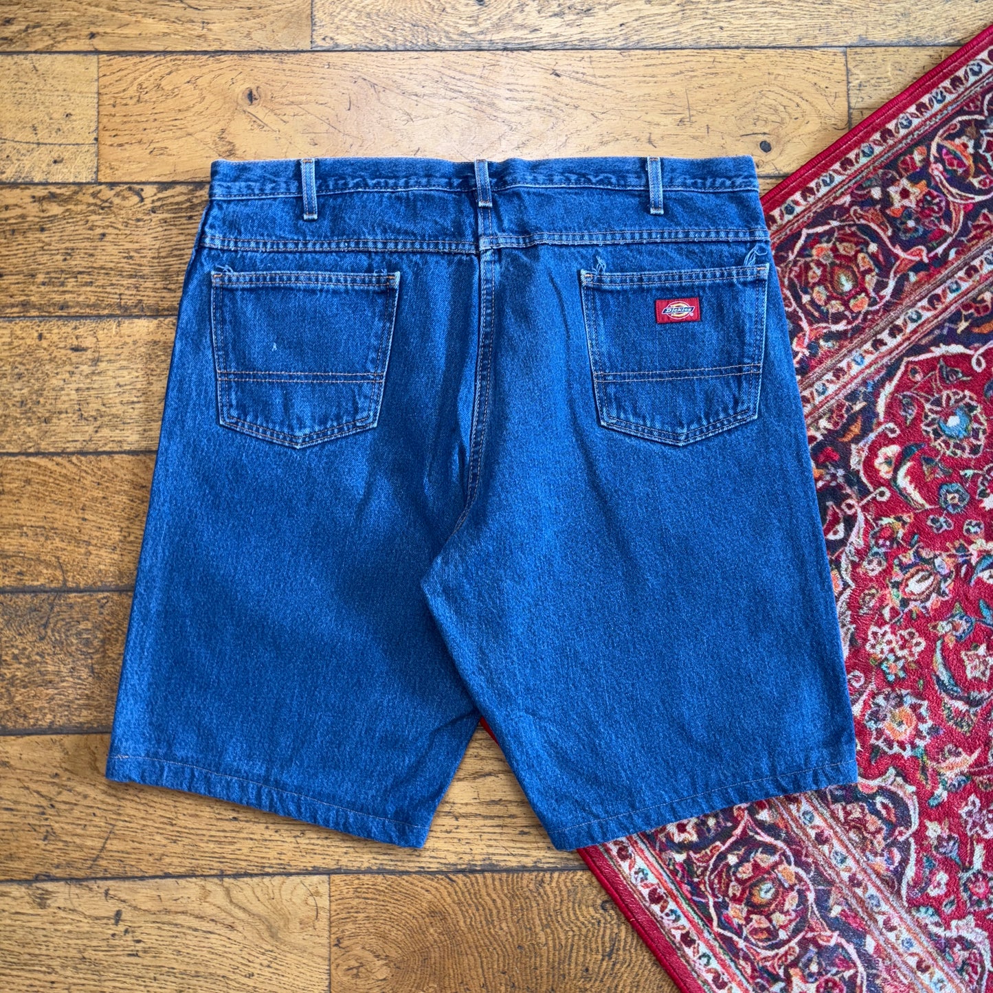 Vintage Dickies Workwear Carpenter Blue Baggy Shorts - 40