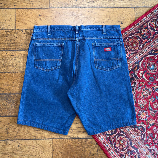 Vintage Dickies Workwear Carpenter Blue Baggy Shorts - 40