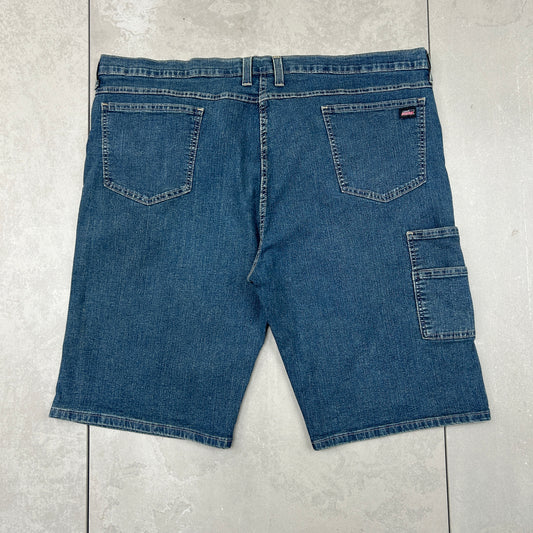 Vintage Dickies Workwear Carpenter Blue Baggy Shorts - 44