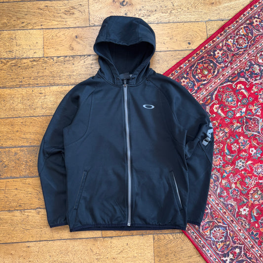 Vintage Oakley Black Gorpcore Zip Sports Hoodie Sweatshirt - M