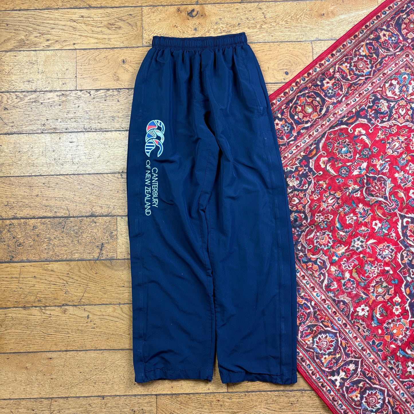 Vintage Canterbury Navy Womens Track Pants Bottoms - XS