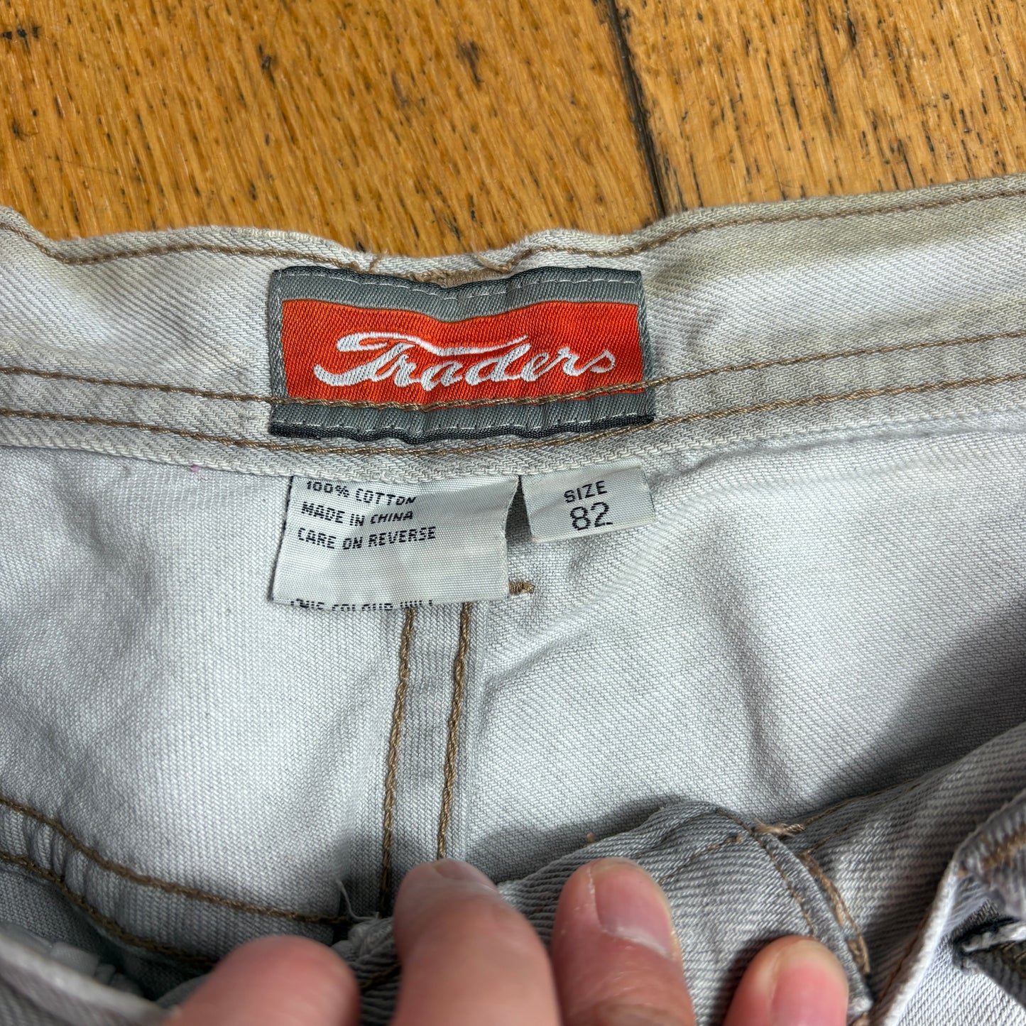 Vintage Traders Embroidered Hip Hop Blue Baggy Shorts Jorts - 32