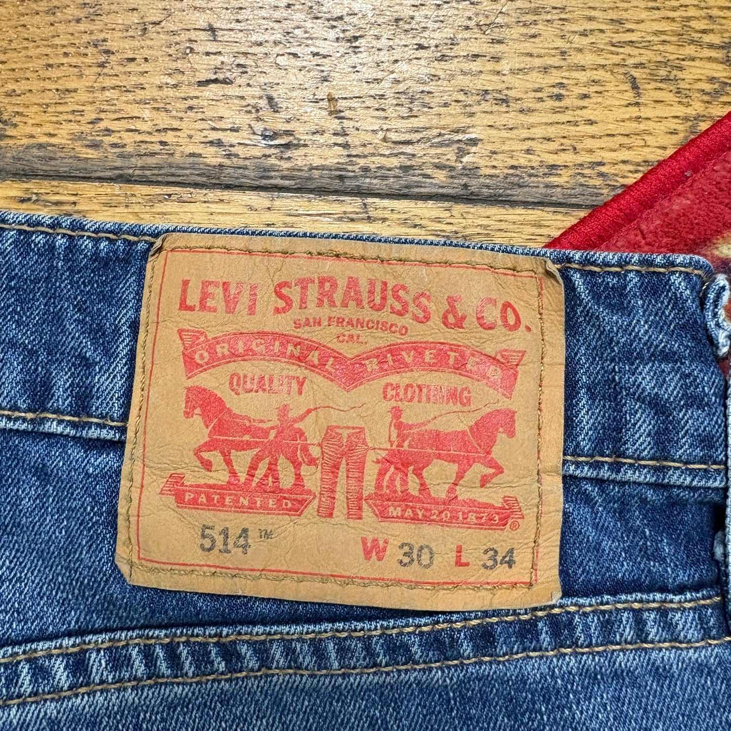 Vintage Levis 514 Slim Blue Denim Shorts - 32