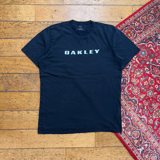 Vintage Oakley Black Graphic T-Shirt - L
