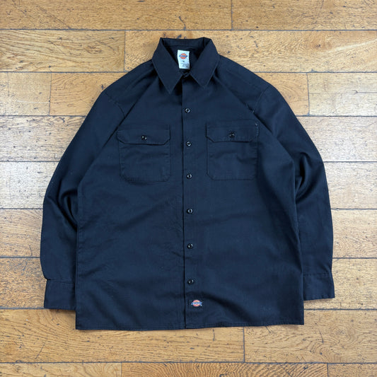 Vintage Dickies Black Workwear Shirt - M
