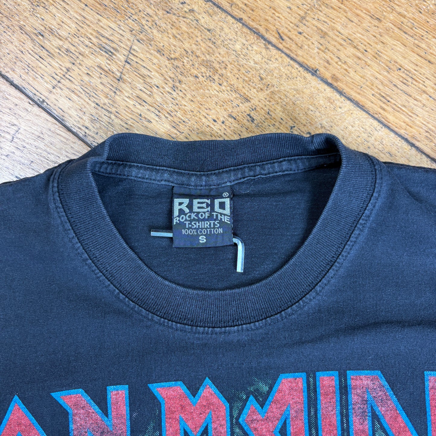 Vintage Iron Maiden Rock Music Black Graphic T-Shirt - XS