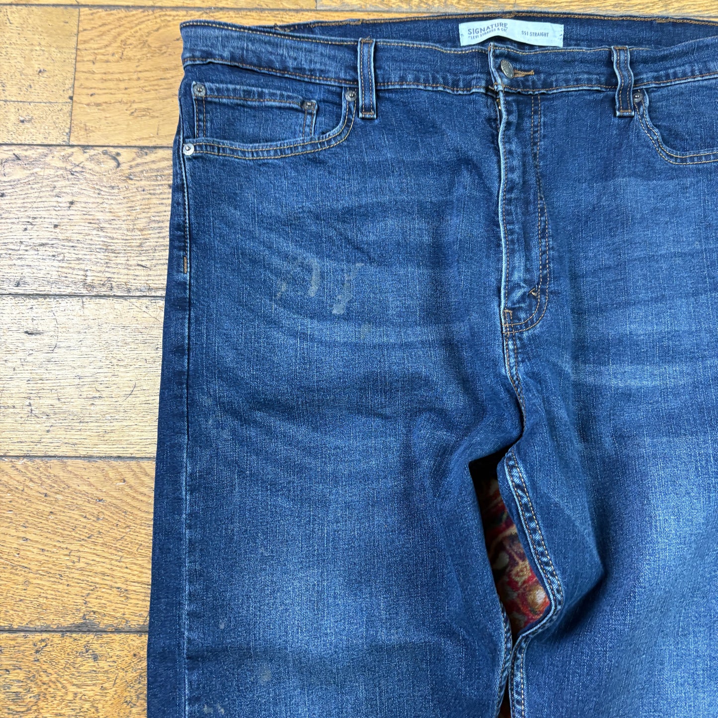 Vintage Levis Straight Blue Denim Jeans - 42