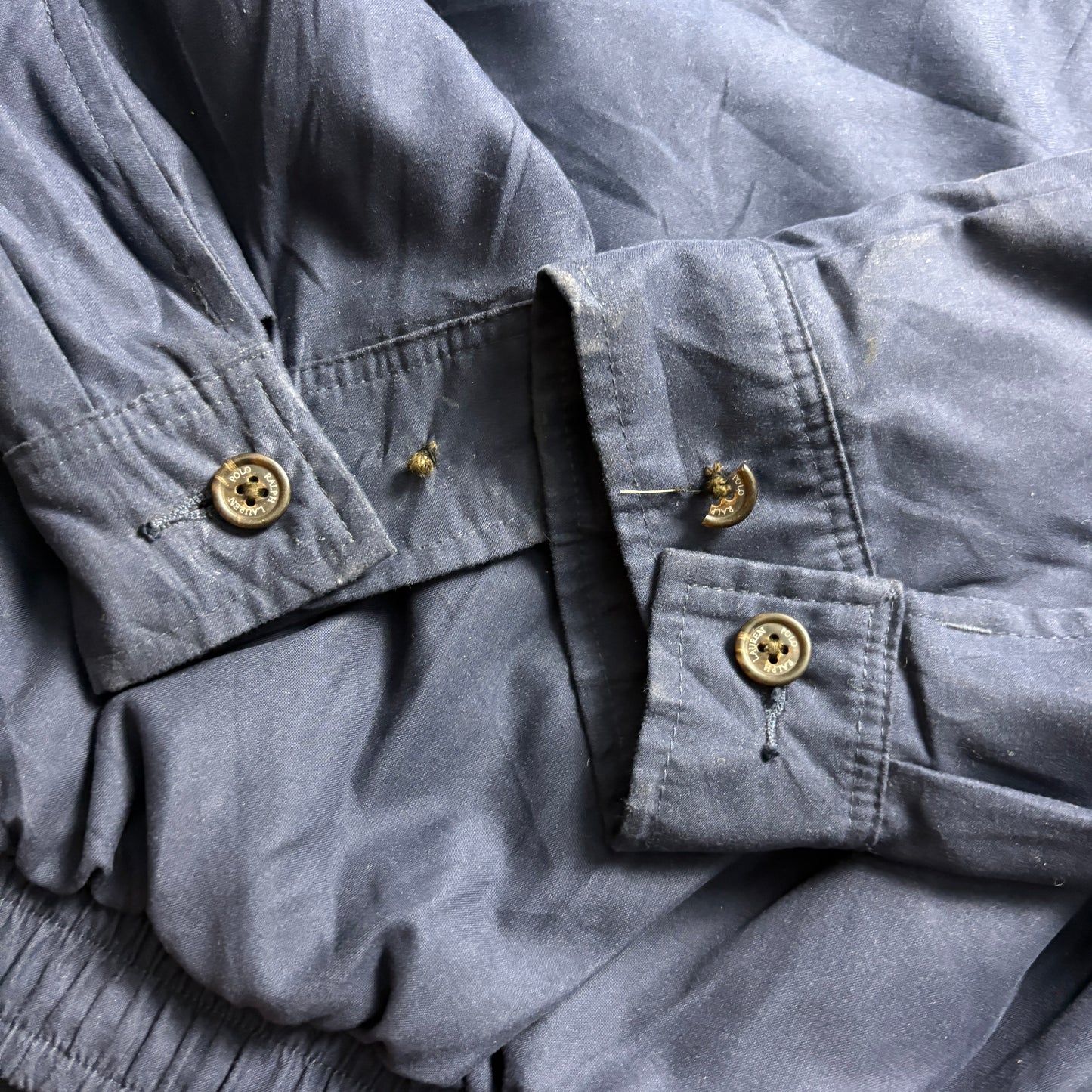 Vintage Ralph Lauren Navy Harrington Jacket - S