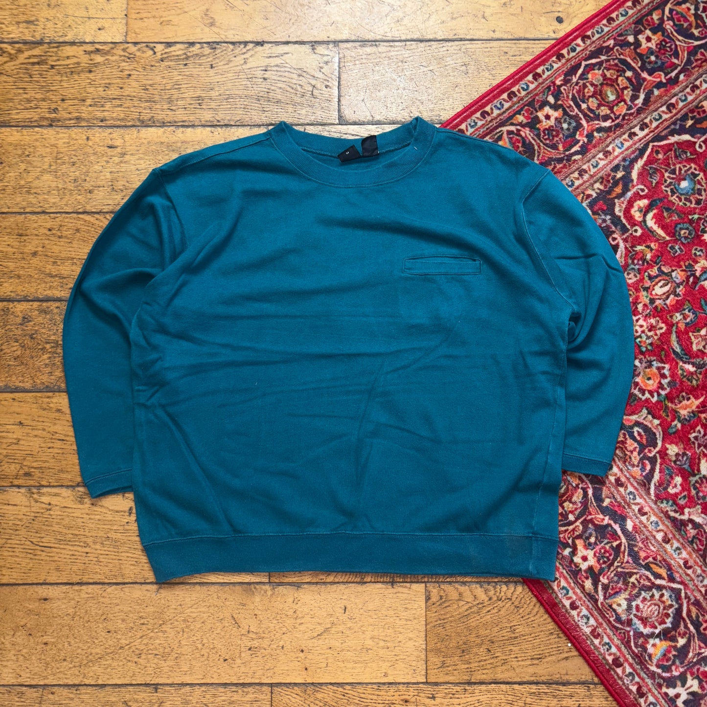 Vintage Patagonia Womens Green Blue Sweatshirt - S