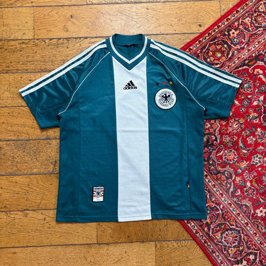 Vintage Adidas Germany Green Football Shirt Top - S