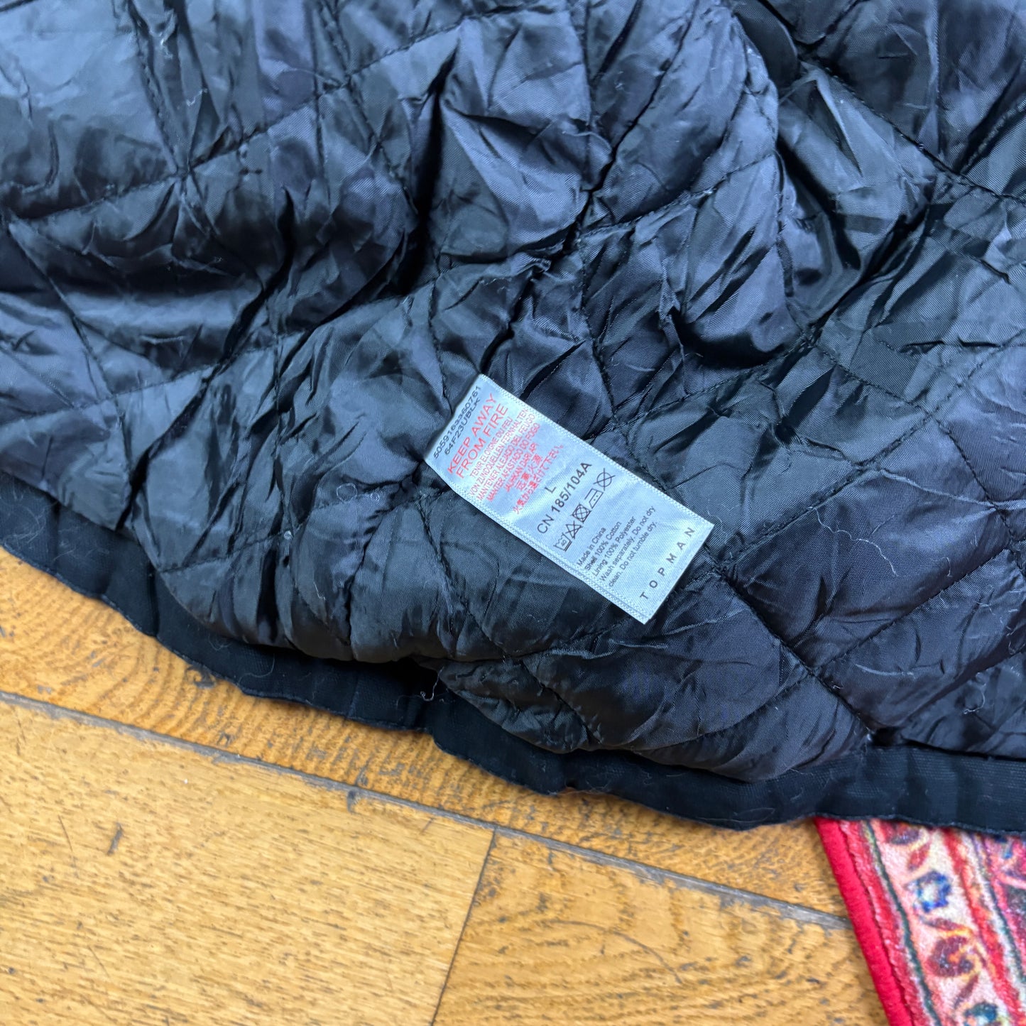 Vintage Black Gilet Vest Carhartt Style Workwear Jacket - L