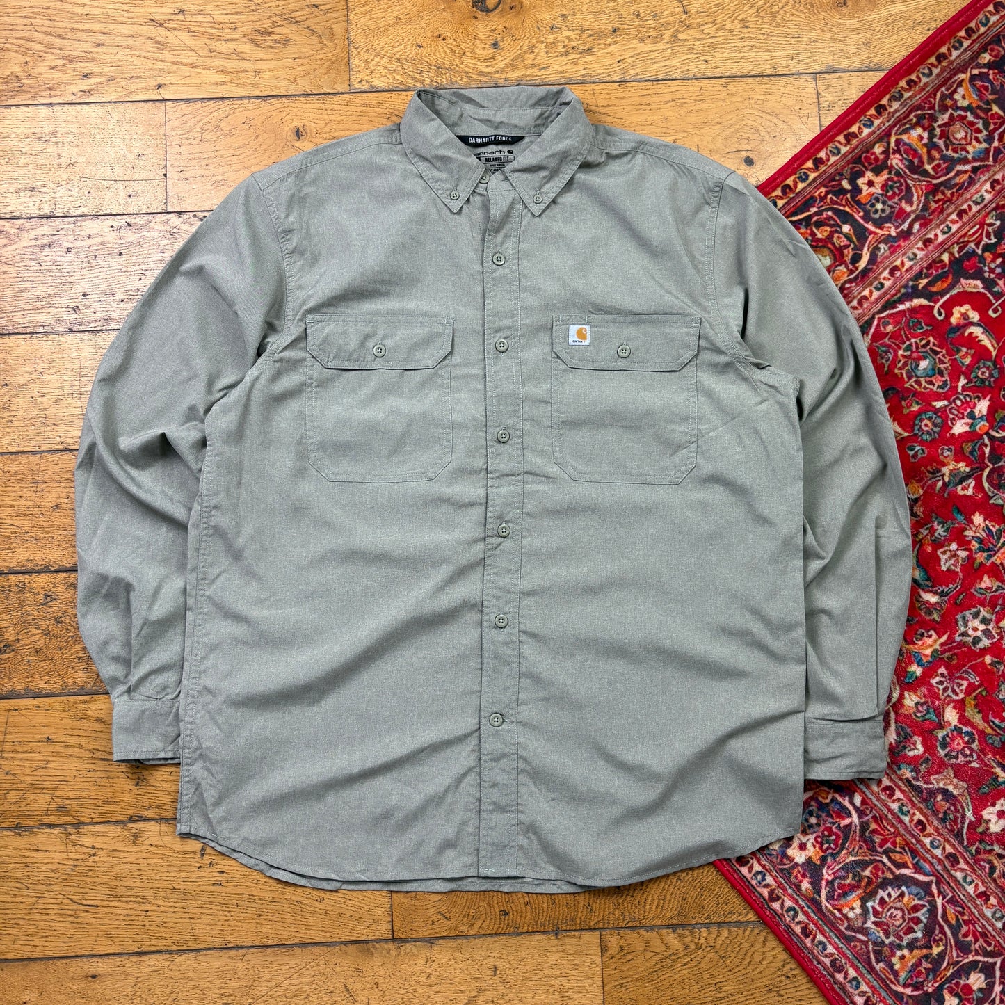 Vintage Carhartt Green Workwear Shirt - L