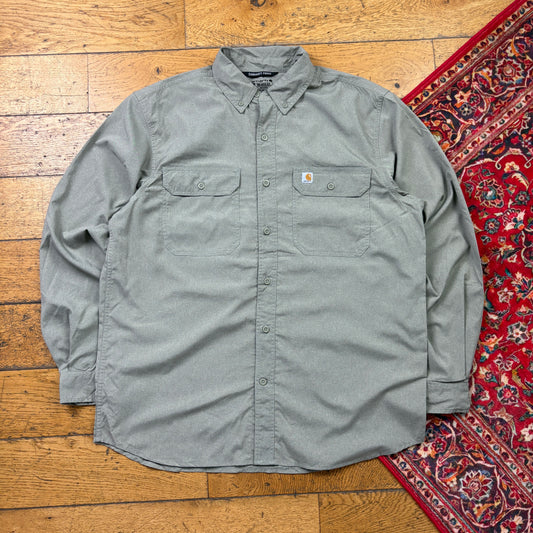 Vintage Carhartt Green Workwear Shirt - L
