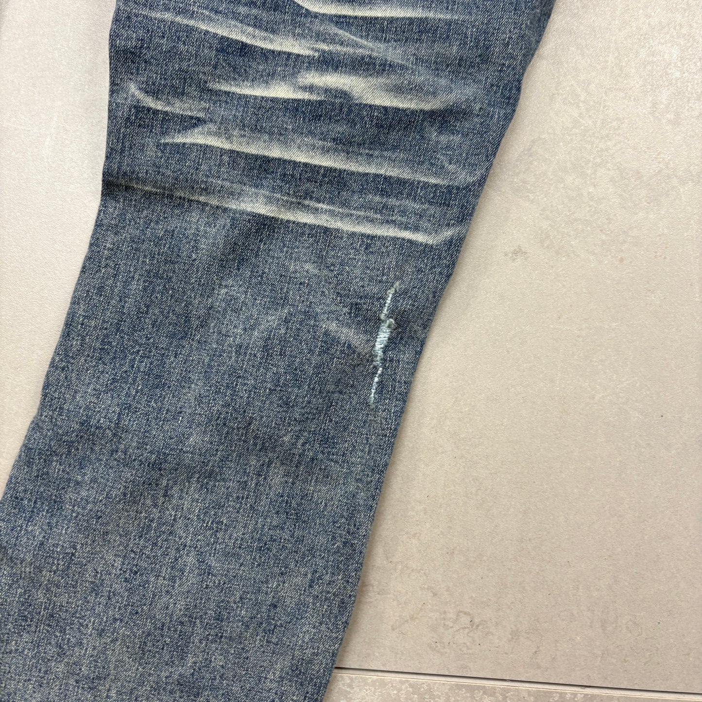 Vintage Hip Hop Skinny Blue Jeans - 36