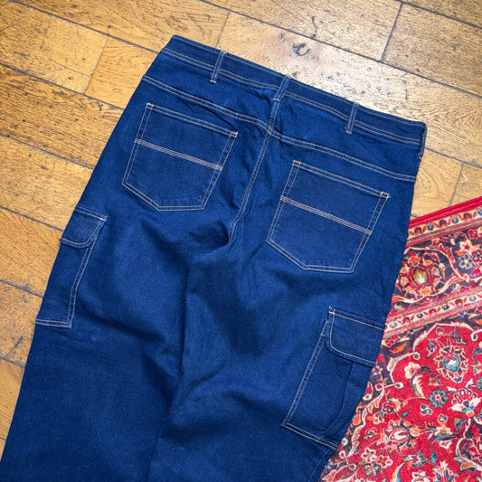 Vintage Duke Baggy Y2K Cargo Blue Jeans - 40S