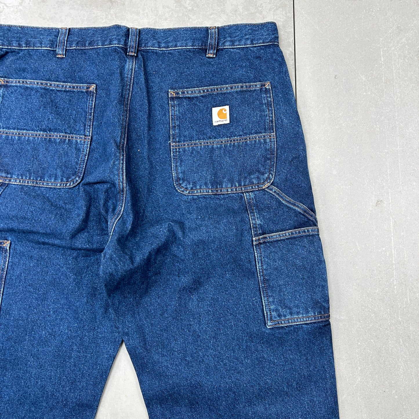 New Carhartt Double Knee Carpenter Baggy Blue Jeans - 40