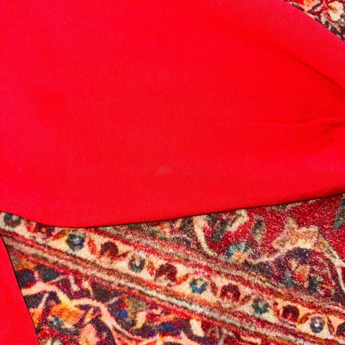Vintage 90s Reebok Red Boxy Embroidered Sweatshirt - M