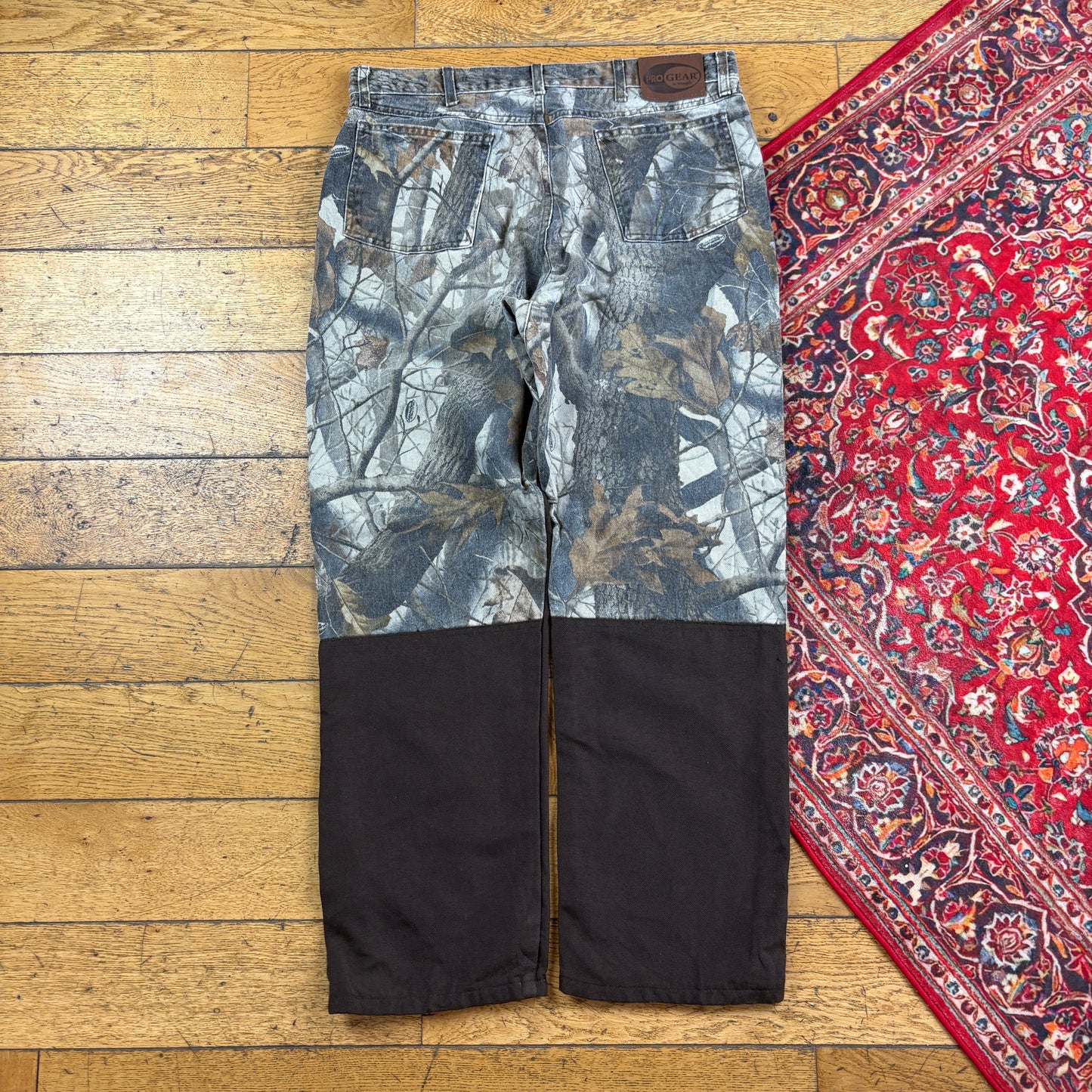 Vintage Real Tree Camo Green Hunting Workwear Trousers - 36