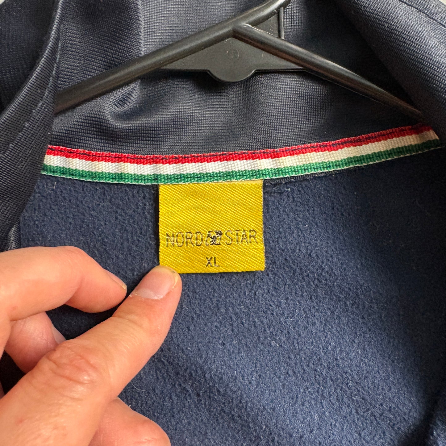 Vintage Italy Italia Black Gold Y2K 00s Tracksuit Track Jacket - S