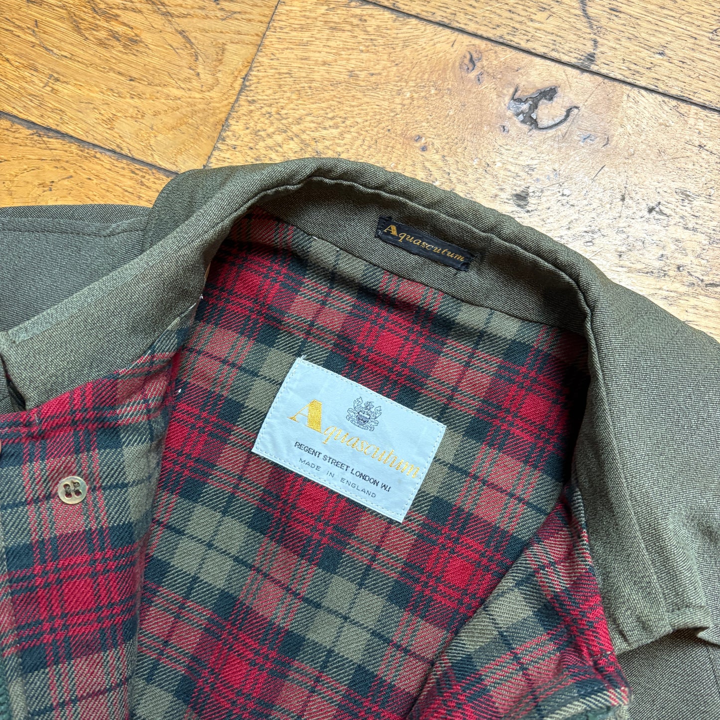 Vintage Aquascutum Green Mid Length Trench Jacket - XL