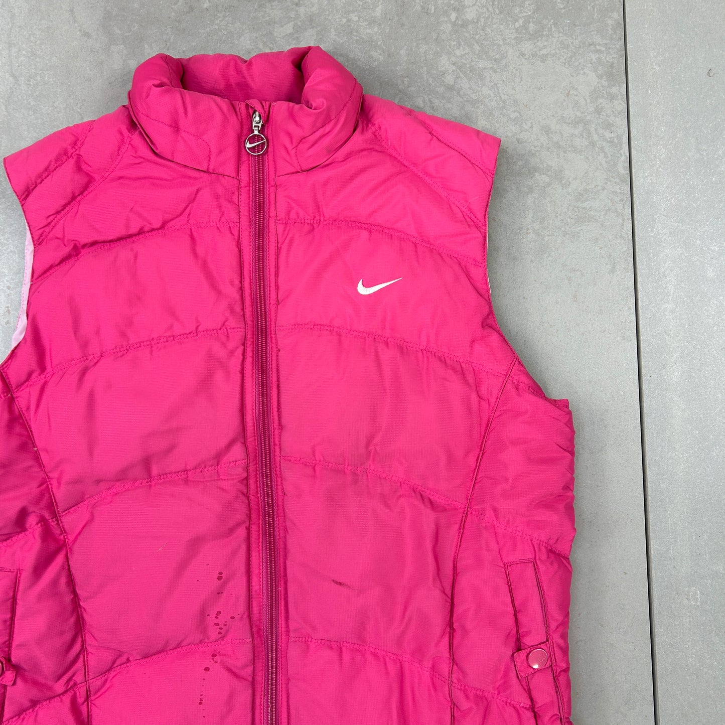 Vintage Nike Swoosh Pink Gilet Jacket - 10