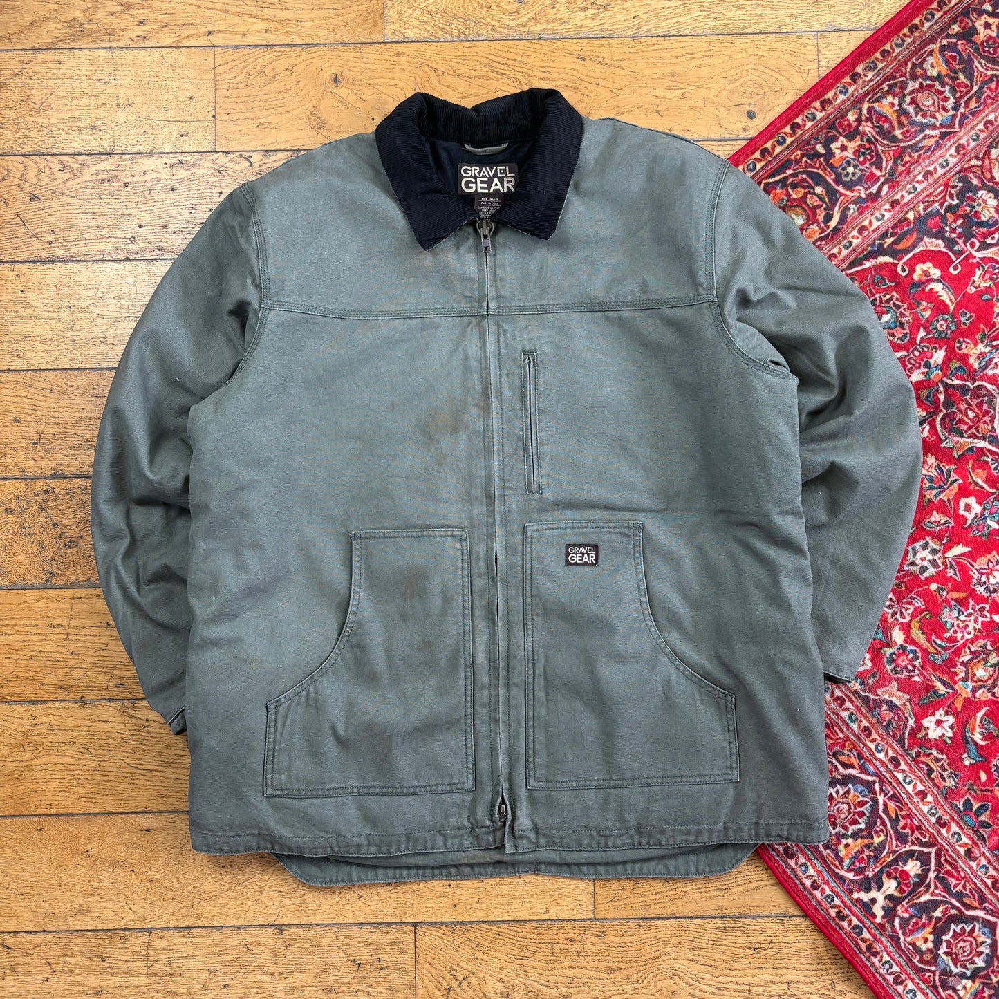 Vintage Workwear Chore Green Heavyweight Detroit Jacket - XL