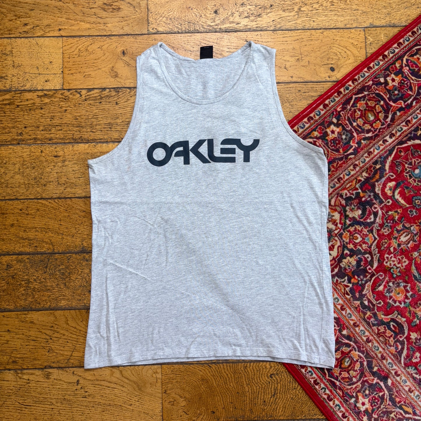 Vintage Oakley Grey Graphic Vest T-Shirt - S