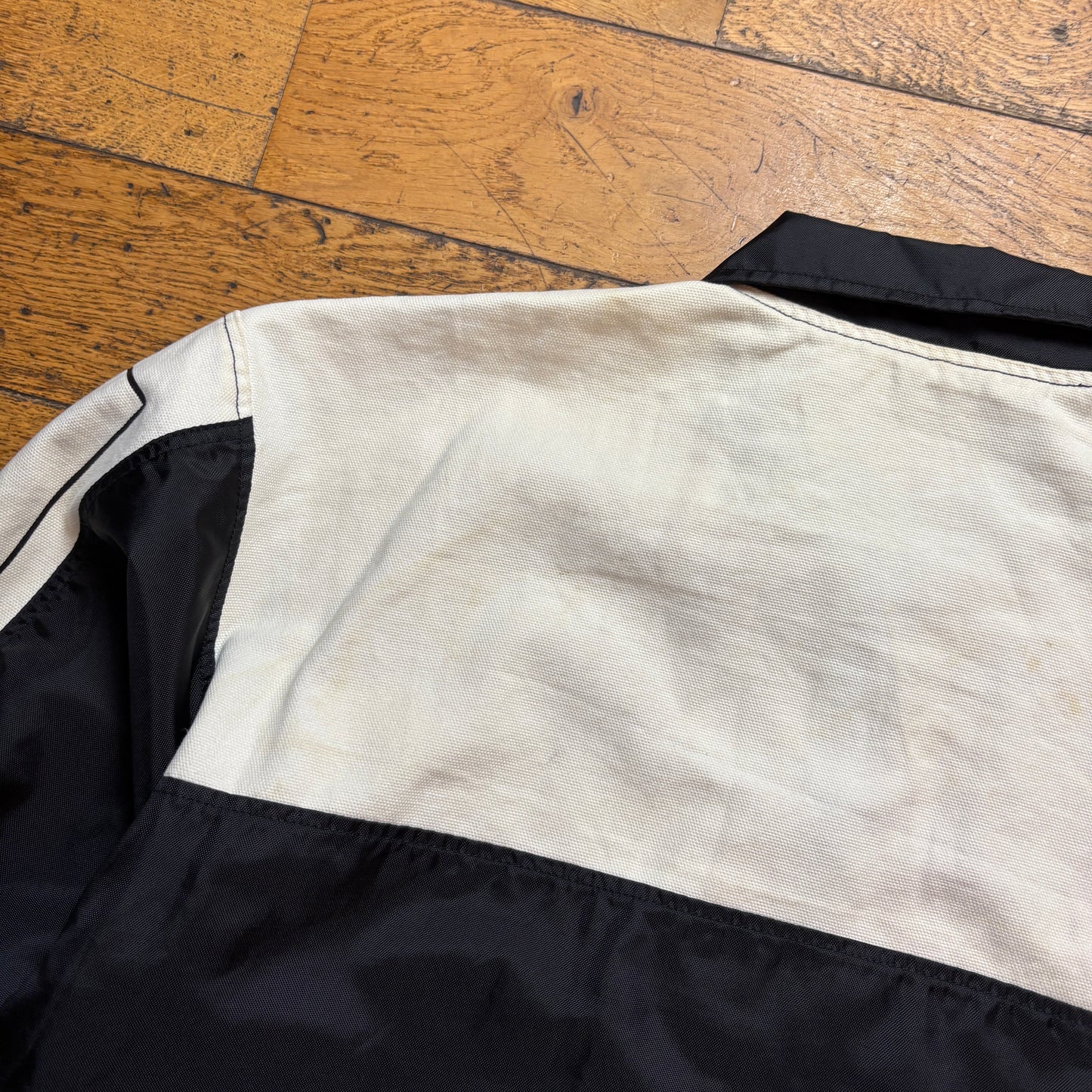 Vintage Wrangler Western White Black Workwear Jacket - XL